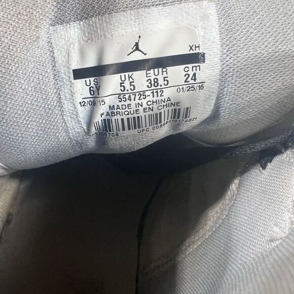 Nike Kids Air Jordan 1 High‎ OG Tie Dye PS Cu0449 100 Sneaker Black & White Size - Picture 8 of 8